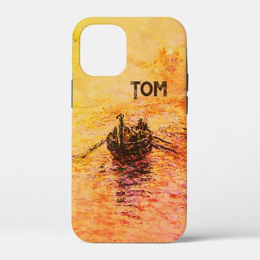 Coques Case-Mate iPhone Ancien Dream Rowing Boat & Nom (Verso)