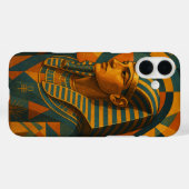 Coques Case-Mate iPhone Ancien Pharaon Majestic Mystique Or Turquoise (Verso (horizontal))