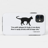Coques Case-Mate iPhone Ancien proverbe de chat (Dos (Horizontal))