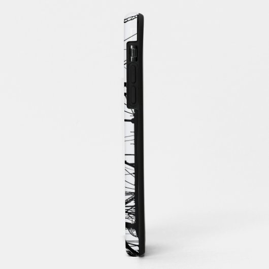 Coques Case-Mate iPhone Ancien téléphone et lignes électriques (Dos/Gauche)