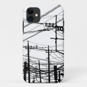 Coques Case-Mate iPhone Ancien téléphone et lignes électriques (Dos)