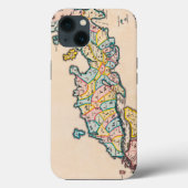 Coques Case-Mate iPhone Ancienne carte antique des siècles du Japon vers 1 (Verso)
