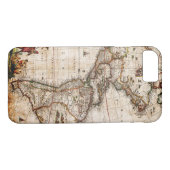 Coques Case-Mate iPhone Ancienne carte du continent américain (Dos (Horizontal))