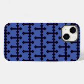 Coques Case-Mate iPhone Ancienne croix chrétienne violette (Verso (horizontal))