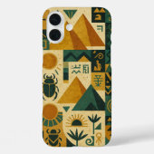 Coques Case-Mate iPhone Ancienne Egypte Mystique Patchwork Papyrus (Verso)