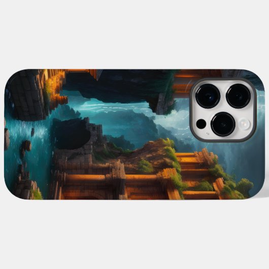 Coques Case-Mate iPhone Ancienne Maison de Bain - Pools Mythiques (Verso (horizontal))