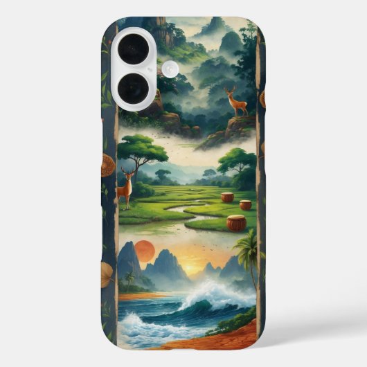 Coques Case-Mate iPhone Ancienne nature indienne du Sud (Verso)