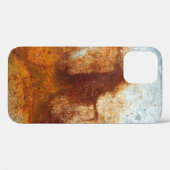Coques Case-Mate iPhone  Ancienne plaque d'acier rouillé, ancienne texture (Verso (horizontal))