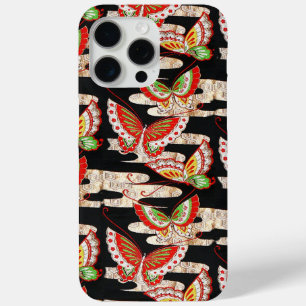 Coque iPhone 15 Pro Max ANCIENS BULLETINS JAPONAIS Rouge Noir Blanc
