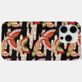 Coques Case-Mate iPhone ANCIENS BULLETINS JAPONAIS Rouge Noir Blanc (Verso (horizontal))
