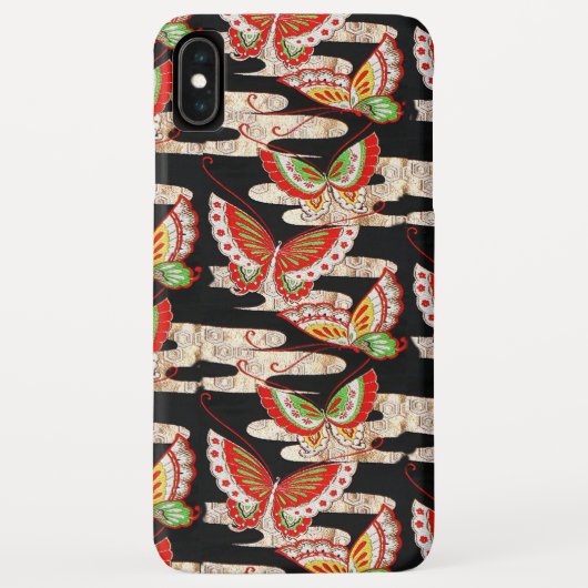 Coques Case-Mate iPhone ANCIENS BULLETINS JAPONAIS Rouge Noir Blanc (Dos)