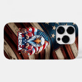Coques Case-Mate iPhone Anciens Combattants Drapeau américain Merica Aigle (Verso (horizontal))