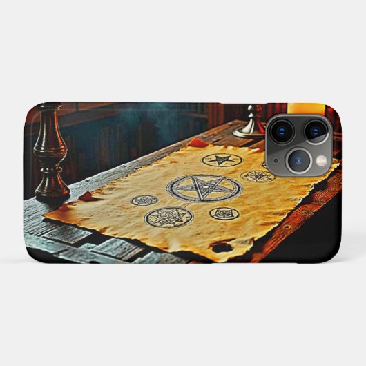 Coques Case-Mate iPhone Anciens épisodes sur un défilement mystique (Dos (Horizontal))