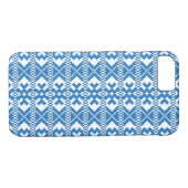 Coques Case-Mate iPhone Anciens signes lettons bleu et blanc art populaire (Dos (Horizontal))