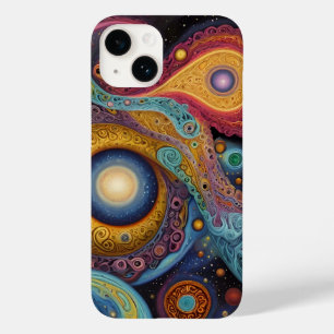 Coque Pour iPhone 14 Anciens symboles de couleurs vives