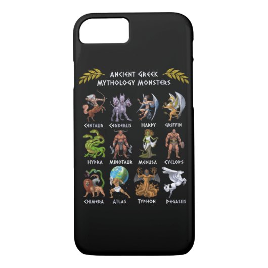 Coques Case-Mate iPhone Ancient Greek Mythology Monsters (Dos)