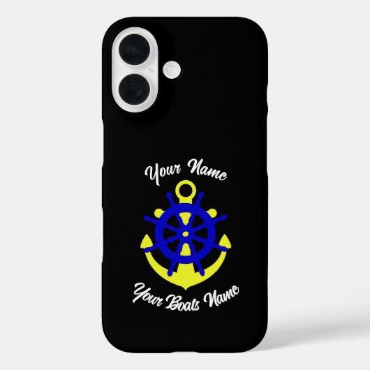 Coques Case-Mate iPhone Ancrage de l'équipage de bateau personnalisé (Verso)