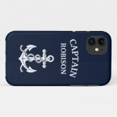 Coques Case-Mate iPhone Ancrage du nom du capitaine (Dos (Horizontal))
