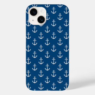 Coque Pour iPhone 14 Ancre bleu marine