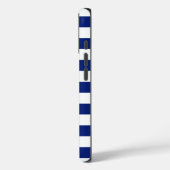 Coques Case-Mate iPhone Ancre Chrome nautique sur les rayures de marine Im (Verso / Gauche)