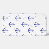 Coques Case-Mate iPhone Ancre d'aquarelle Motif 2 (Verso (horizontal))