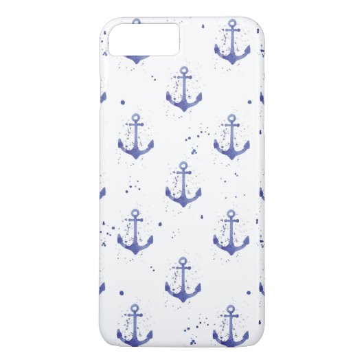 Coques Case-Mate iPhone Ancre d'aquarelle Motif 2 (Dos)