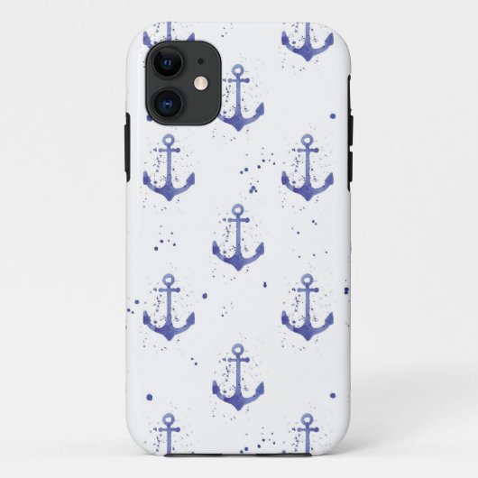 Coques Case-Mate iPhone Ancre d'aquarelle Motif 2 (Dos)