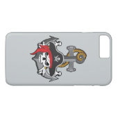 Coques Case-Mate iPhone Ancre de crâne de pirate (Dos (Horizontal))