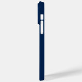 Coques Case-Mate iPhone Ancre dorée centrale Marine Bleu Nautique (Verso / Gauche)
