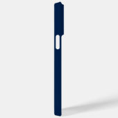 Coques Case-Mate iPhone Ancre dorée centrale Marine Bleu Nautique (Verso / Droite)