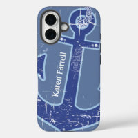 ancre marine bleue personnalisée