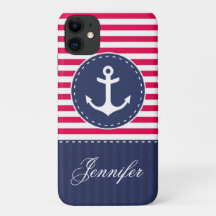 Case-Mate iPhone Case Ancre Motif bleu bleu marine sur mesure