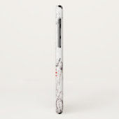 Coques Case-Mate iPhone Ancre Naautique Rayures Rouges Blanc Bois (Dos/Gauche)