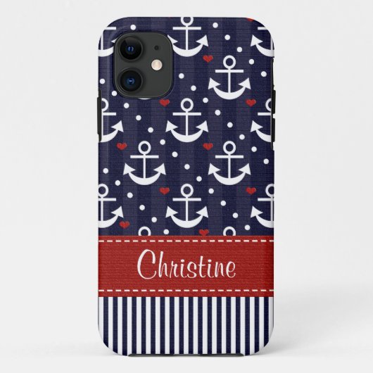 Coques Case-Mate iPhone Ancre nautique (Dos)