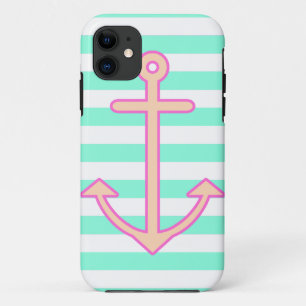 Case-Mate iPhone Case Ancre nautique en bon état de pastel