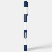 Coques Case-Mate iPhone Ancres blanches bleues et rouges Aweigh (Verso / Droite)