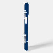 Coques Case-Mate iPhone Ancres bleu marine Motif 1 (Verso / Droite)