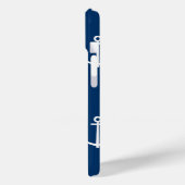 Coques Case-Mate iPhone Ancres bleu marine Motif 1 (Verso / Gauche)
