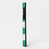 Coques Case-Mate iPhone Ancres bleues et vertes blanches Aweigh (Dos/Gauche)