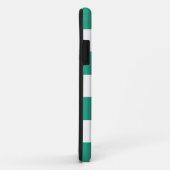 Coques Case-Mate iPhone Ancres bleues et vertes blanches Aweigh (Dos/Droite)