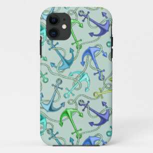 Coque Case-Mate Pour iPhone Ancres De Mer Et Motif De Cordes