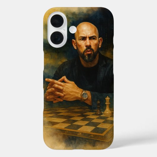 Coques Case-Mate iPhone Andrew Tate Barely There iPhone 16 Case (Verso)