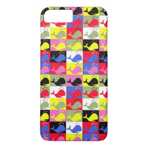 Coque iPhone 8 Plus/7 Plus Andy Whale-Hole™_Lots o' baleines répétant le moti