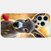 Coques Case-Mate iPhone Âne de campagne yeux curieux art paisible (Verso (horizontal))