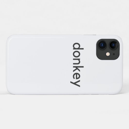 Coques Case-Mate iPhone âne foncé (Dos (Horizontal))