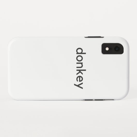 Coques Case-Mate iPhone âne foncé (Dos (Horizontal))