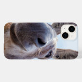Coques Case-Mate iPhone Âne souriant avec Grin Silly (Verso (horizontal))