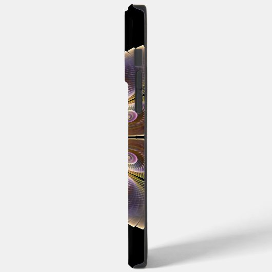 Coques Case-Mate iPhone Ange Abstraite ailes Mandala Monogramme fractal (Verso / Gauche)