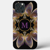 Coques Case-Mate iPhone Ange Abstraite ailes Mandala Monogramme fractal (Verso)