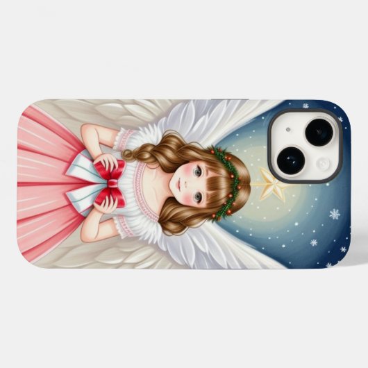 Coques Case-Mate iPhone Ange de Noël (Verso (horizontal))